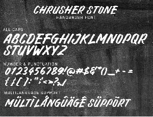 Chrusher Stone font