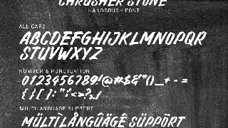 Chrusher Stone font