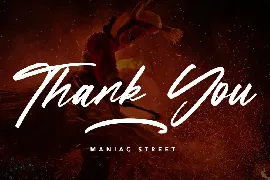 ManiacStreet - Handwritten Script Font