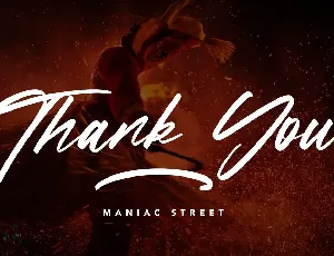 ManiacStreet - Handwritten Script Font