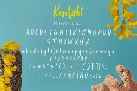 Kentaki Handwritten Font