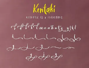 Kentaki Handwritten Font