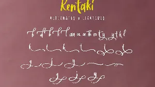 Kentaki Handwritten Font