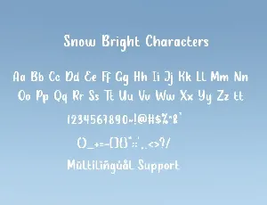 Snow Bright font