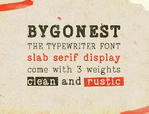 Bygonest - Old Typewriter Font