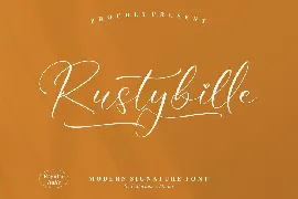 Rustybille Modern Signature Font