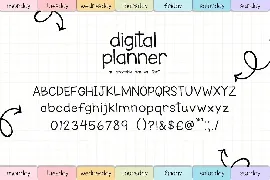 Digital Planner Font