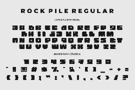 Rock Pile - Display Font