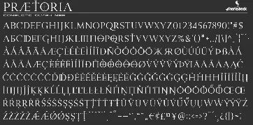 Praetoria font