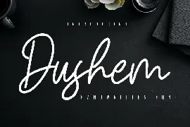 Dushem Handwritten Script font