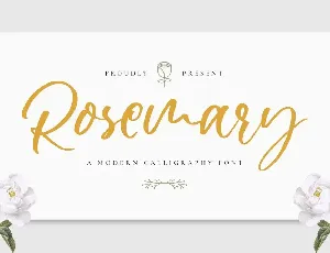 Rosemary - Wedding Font