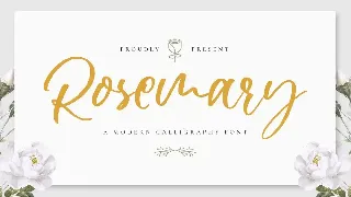 Rosemary - Wedding Font