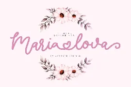 Maria Lova font