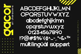 Gacor-Urban Sans Serif Font