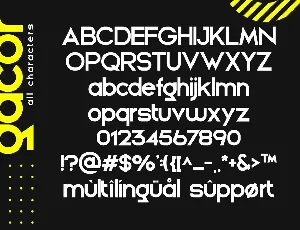 Gacor-Urban Sans Serif Font