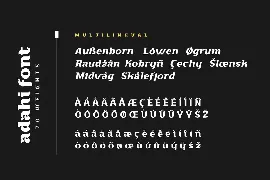 Adahi font