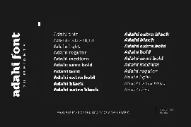 Adahi font