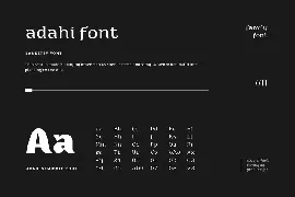 Adahi font