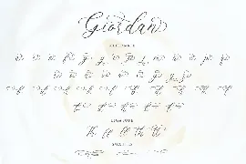 Giordan font