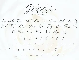 Giordan font