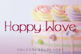 Happy Wave font