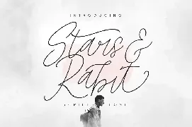 Stars & Rabit Script font