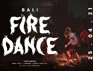 Bakar - Flaming Unique Font