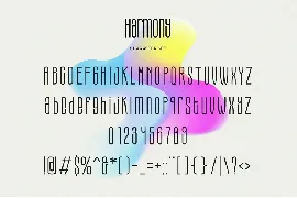 Harmony - Modern Condensed Sans font