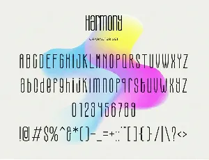 Harmony - Modern Condensed Sans font