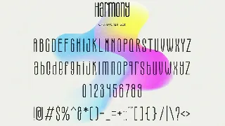 Harmony - Modern Condensed Sans font