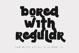 Be Bold Typeface font