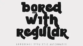 Be Bold Typeface font