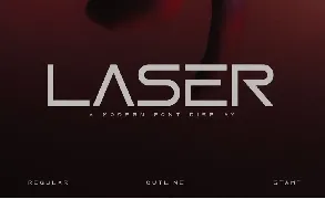 Laser font