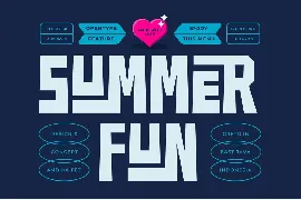 Summer Fun Unique Sans Serif Font