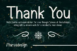 Snowy Bunny - A Modern Christmas Font