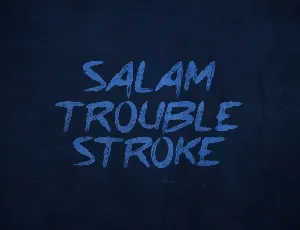 Trouble Stroke Fonts