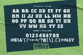 BURBA - Fun All Caps Font