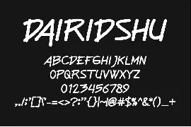 Dairidshu Fonts