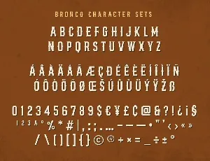 Bronco Valley font