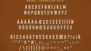 Bronco Valley font