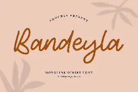 Bandeyla Monoline Script Font