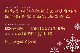 Snowy Dahlia - Christmas Font