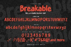 Breakable - This Is a Simple Display Font