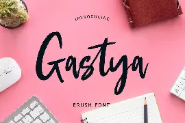 Gastya Brush Font