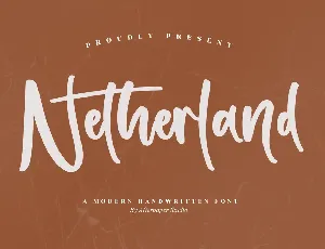 Netherland Modern Handwritten Font