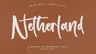 Netherland Modern Handwritten Font