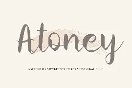 Atoney font