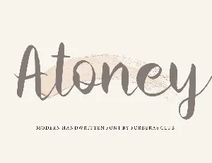 Atoney font