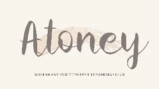 Atoney font