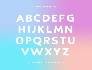 Sateria Modern Sans Serif font